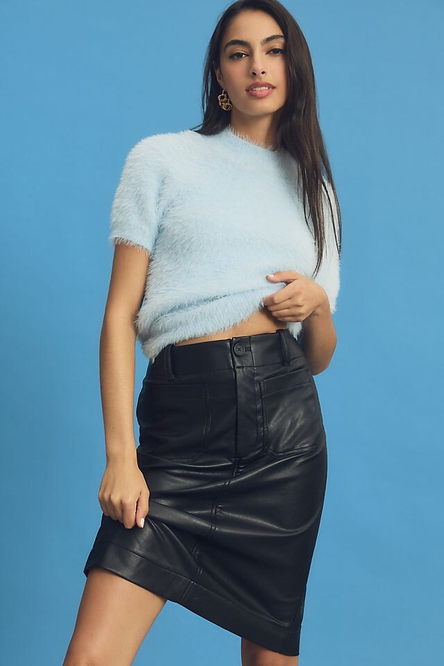 

Юбка Maeve Colette из искусственной кожи, черный