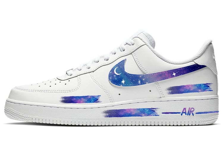 

Кроссовки Nike Air Force 1 Skateboarding Shoes Women's Low-top White/blue, белый/синий