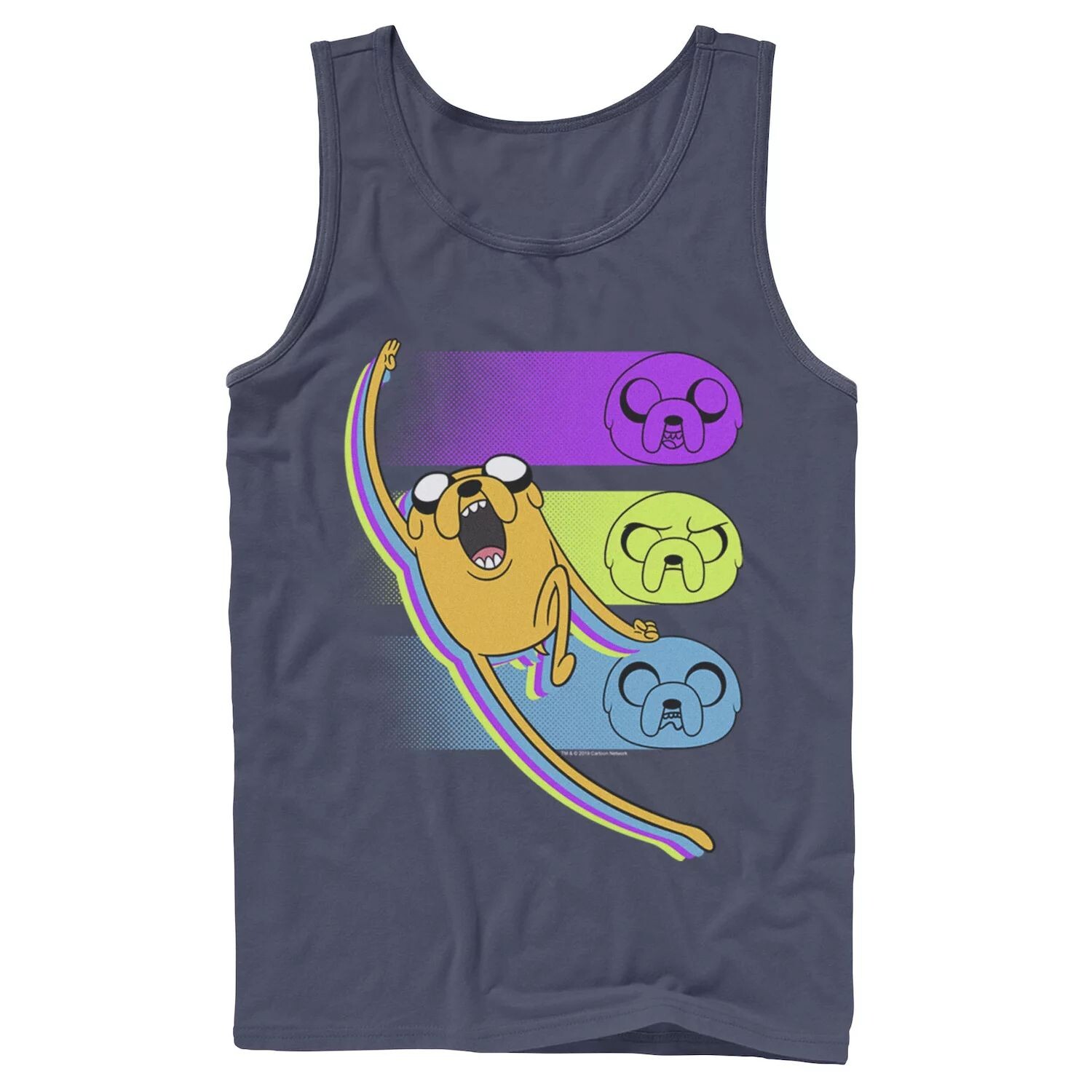 

Мужская майка Cartoon Network Adventure Time Jake Emotions Licensed Character
