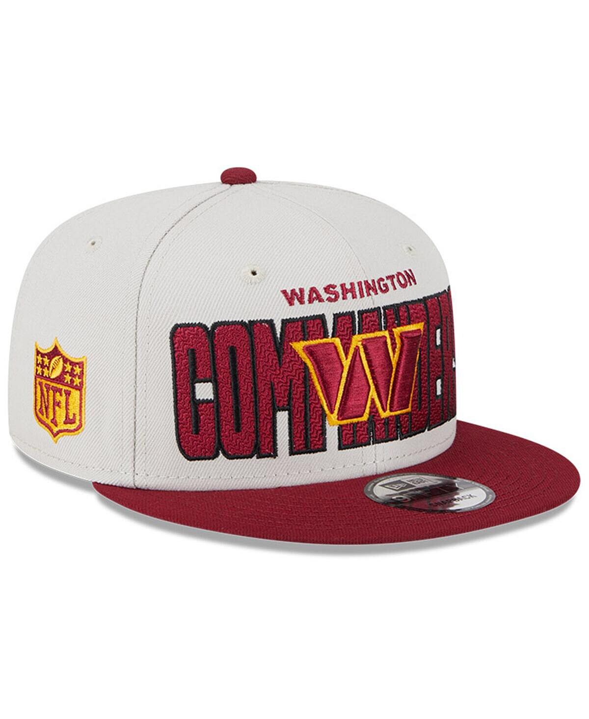 

Мужская регулируемая бейсболка с застежкой Stone, бордового цвета Washington Commanders 2023 NFL Draft 9FIFTY Snapback New Era
