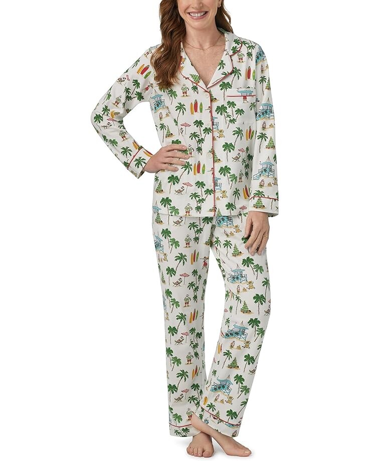 Пижама Bedhead PJs Long Sleeve Classic, цвет Deck The Palms