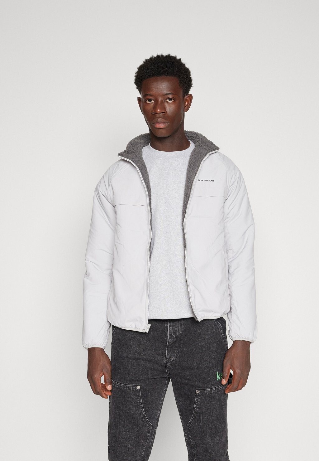 

Толстовка iets frans... MIX BORG UNISEX, серый