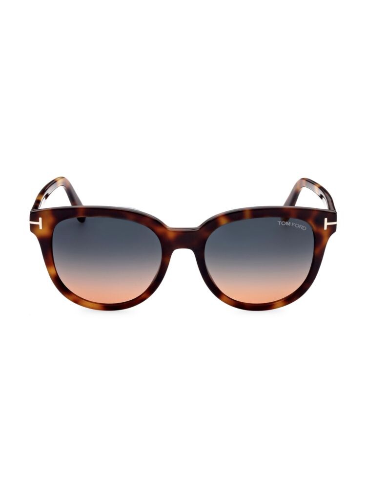 

Круглые солнцезащитные очки 54MM Tom Ford, цвет Brown Tortoise