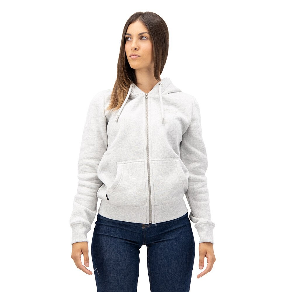 Толстовка Superdry Vintage Logo Emb Hood Full Zip, серый