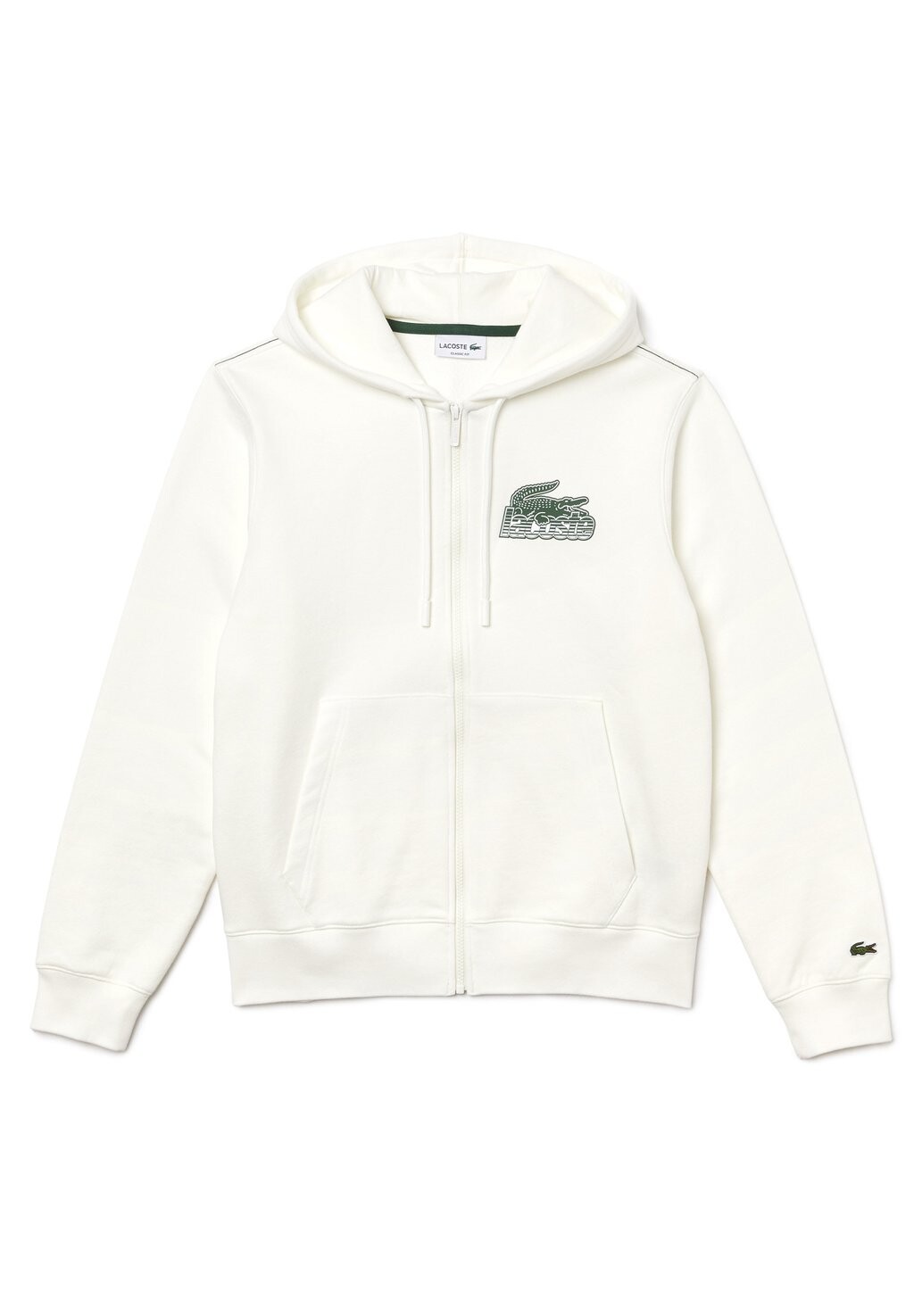 

Толстовка на молнии Lacoste, белый