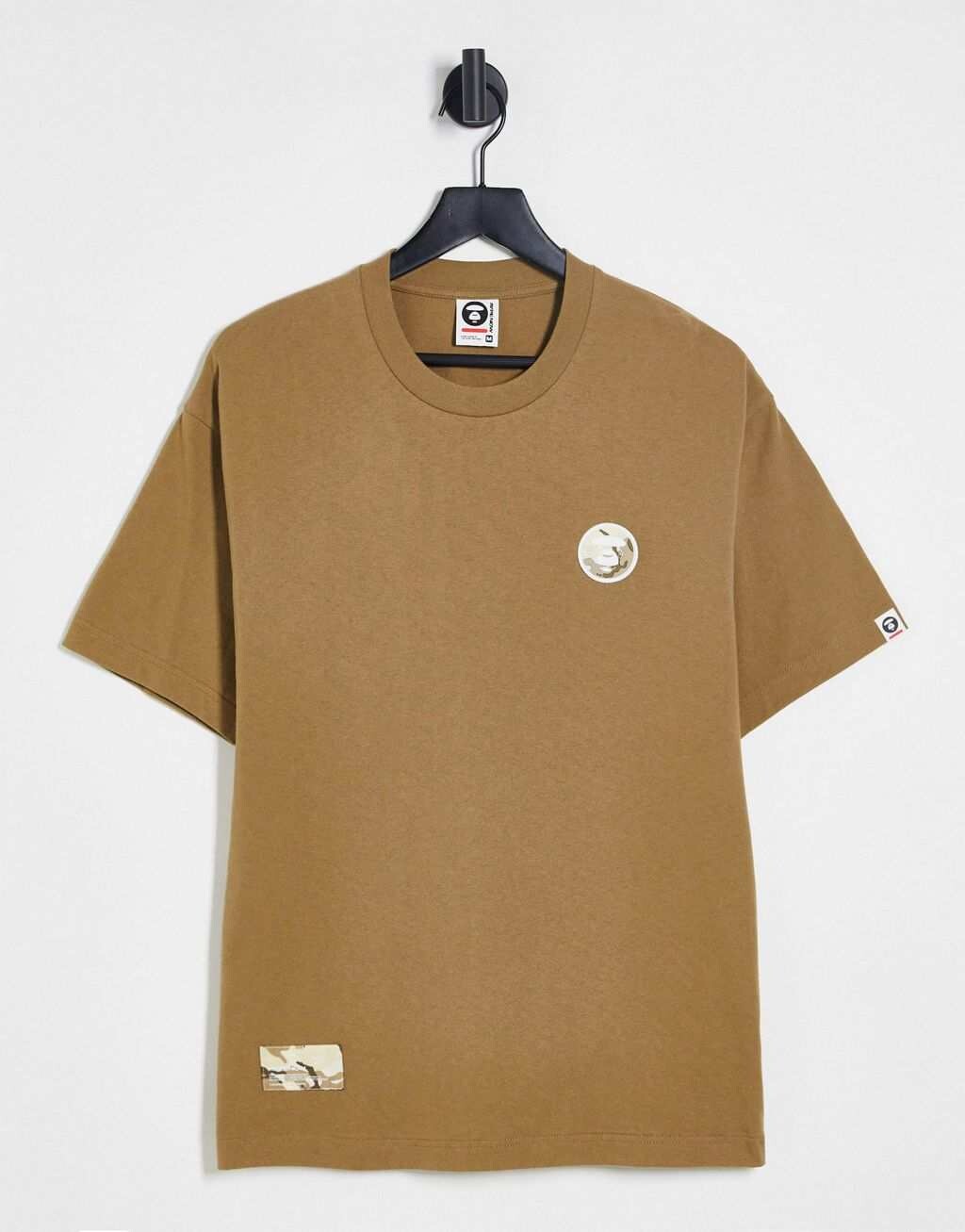 

Коричневая футболка Aape By A Bathing Ape now, Коричневый