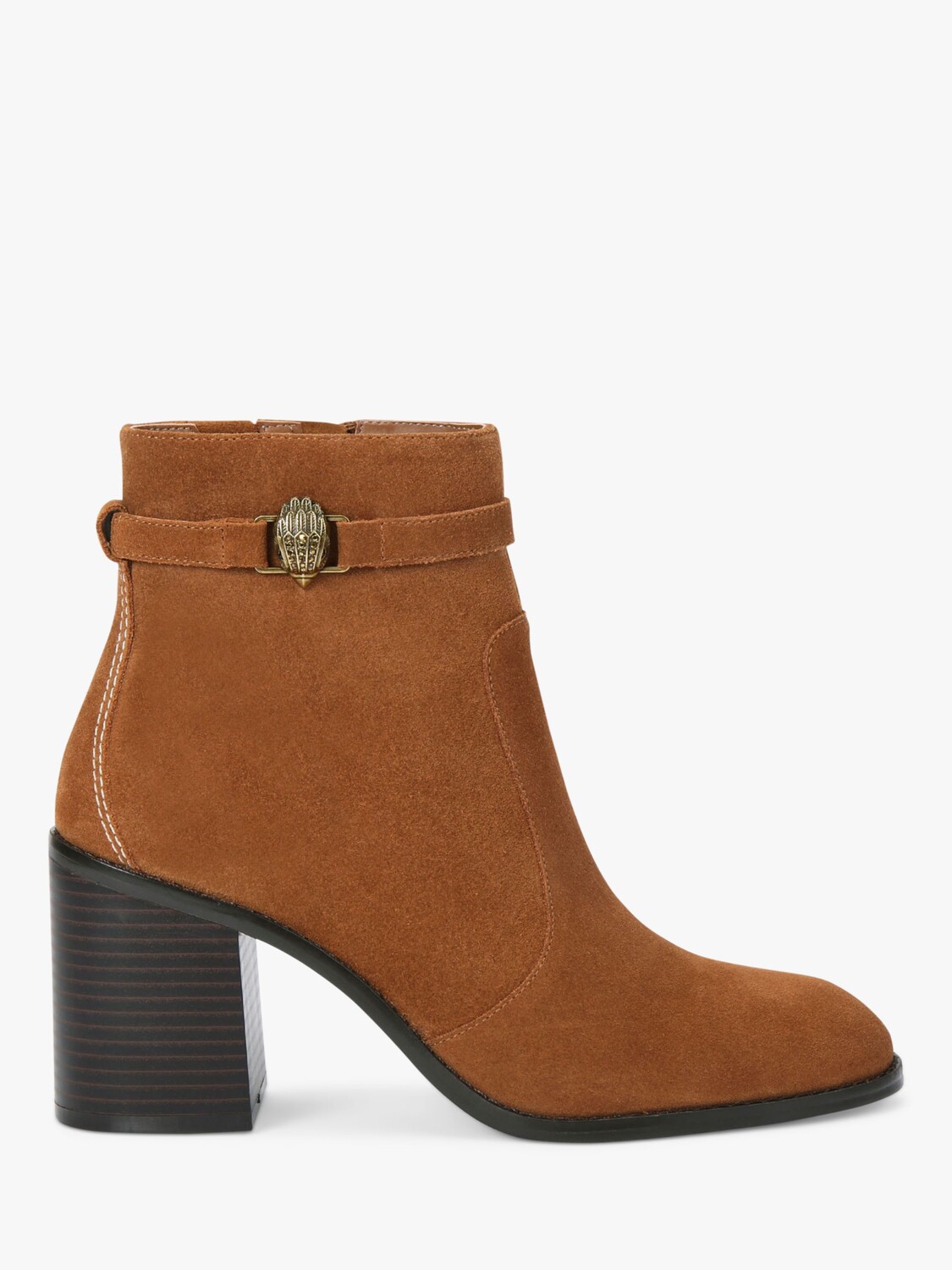 

Kurt Geiger London Замшевые ботильоны на блочном каблуке Shoreditch, коричневый