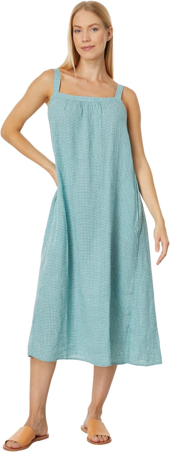 

Миниатюрное платье со сборками Eileen Fisher, цвет Amalfi