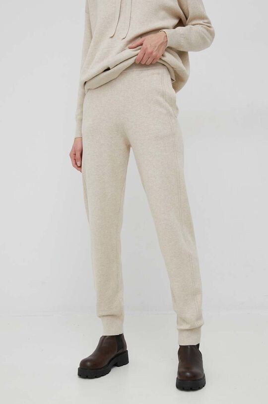 

Спортивные брюки из смесовой шерсти Calvin Klein, бежевый