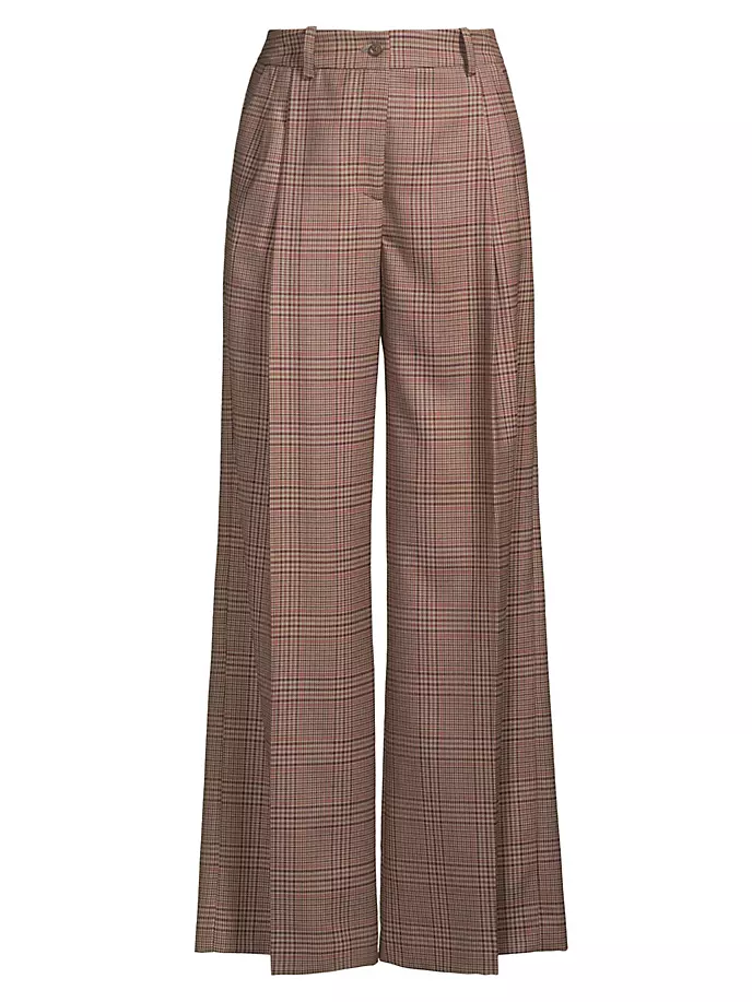 цена Широкие брюки «Принц Уэльский» Rosso35, серо-коричневый