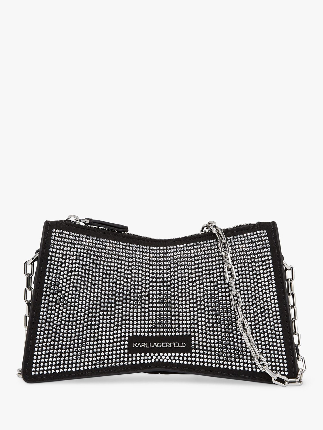 

Сумка KARL LAGERFELD Seven Element Rhinestone Nano, черная