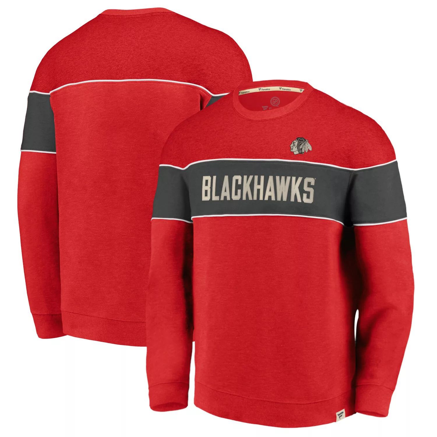 

Мужская красная толстовка с логотипом Fanatics Chicago Blackhawks Varsity Reserve