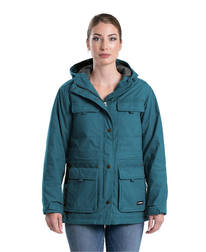 Женское практичное пальто Softstone Washed Duck, большие размеры Berne, синий