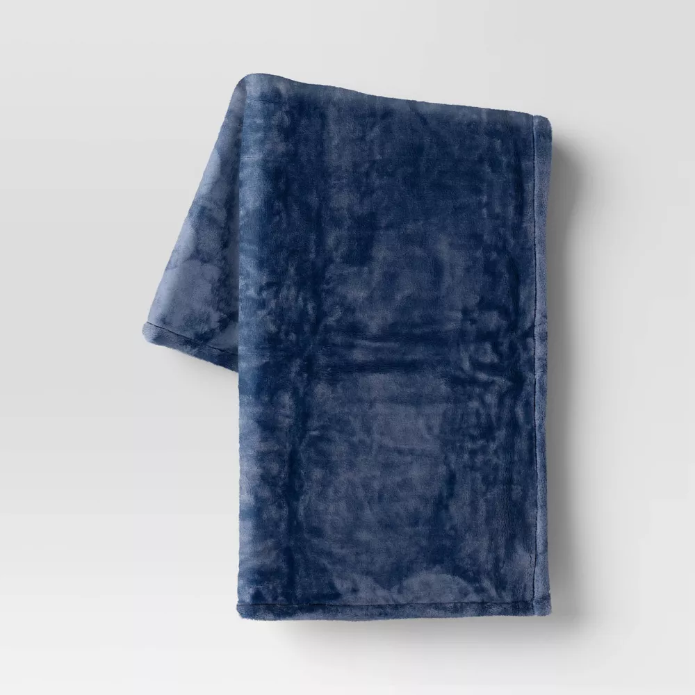 

Большой плед Primalush Throw Blanket Cream - Threshold, цвет Blue