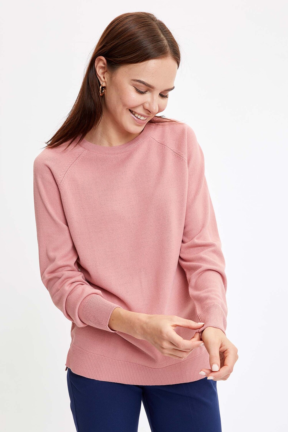 

Свитер DeFacto Strick RELAX FIT, розовый