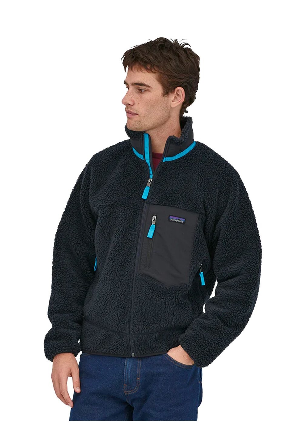 

Толстовка Patagonia CLASSIC RETRO-X, синий как смоль