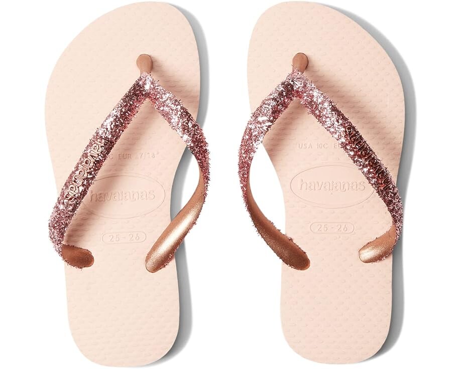 

Сандалии Havaianas Slim Glitter II, цвет Ballet Rose/Golden Blush