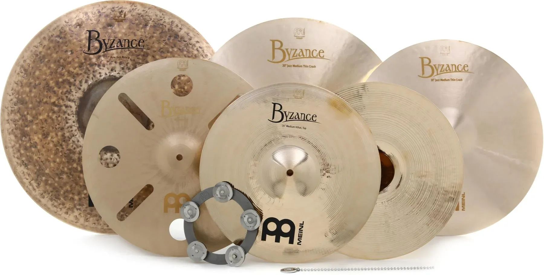 

Студийный набор Meinl Cymbals Byzance - 14/18/20/22 дюйма - с Free Byzance 16 дюймов Trash Crash