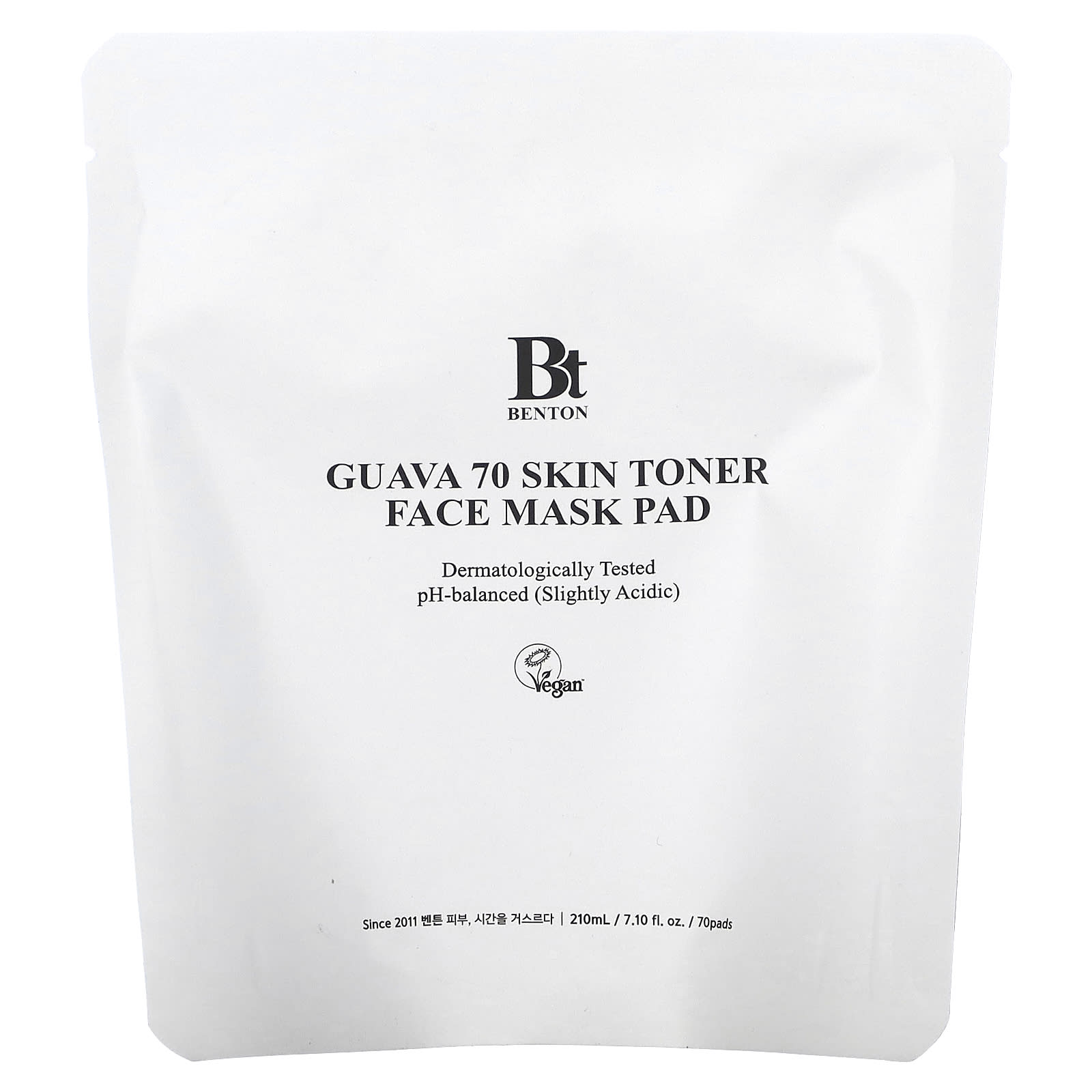 

Guava 70 Skin Toner Beauty Face Mask Pad, 70 подушечек, 210 мл (7,10 жидк. Унции), Benton