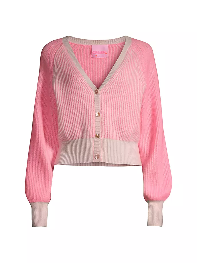 

Двухцветный кашемировый кардиган Moana Crush Cashmere, цвет popsicle