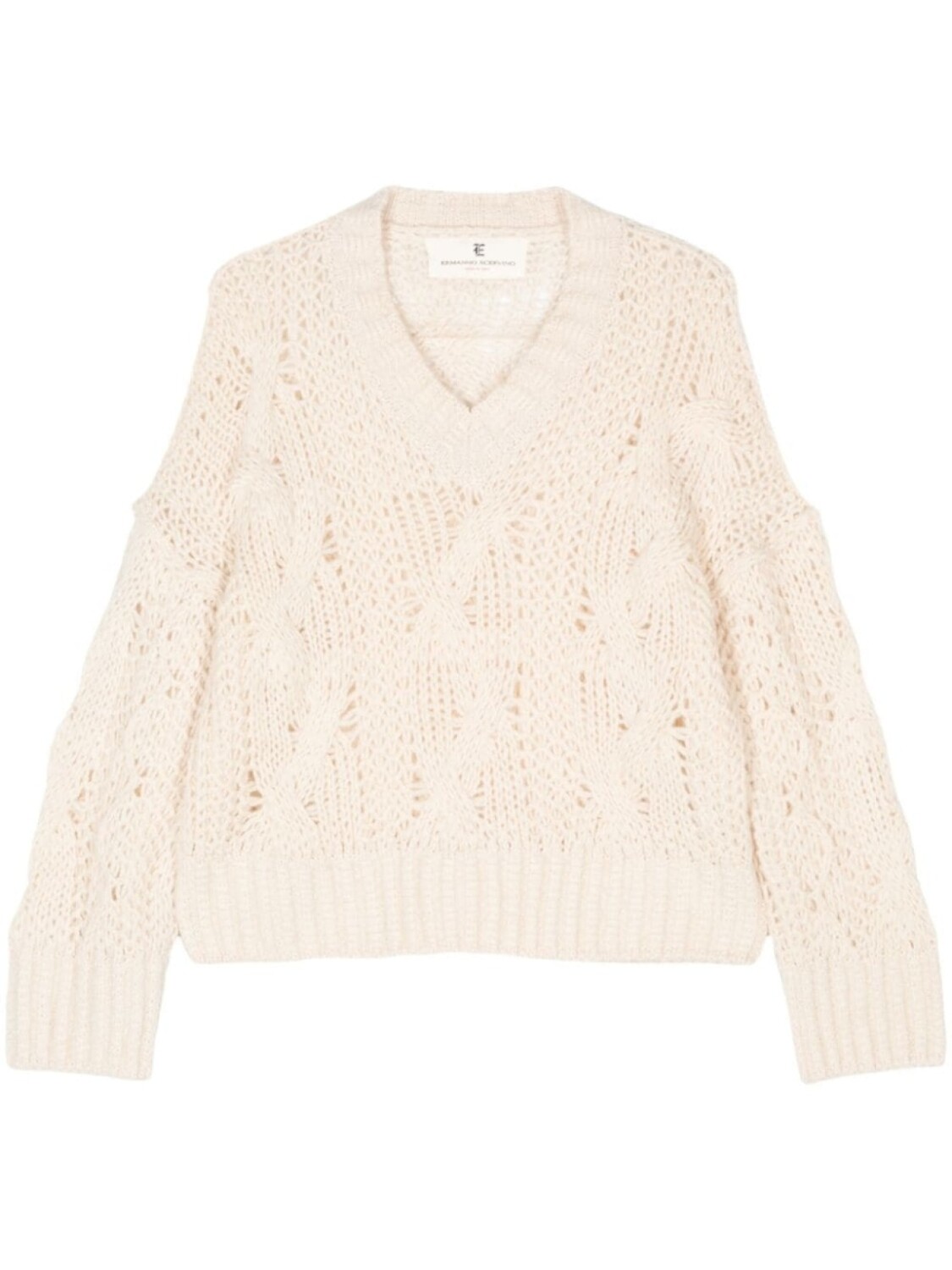 

Ermanno Scervino свитер фактурной вязки, нейтральный цвет