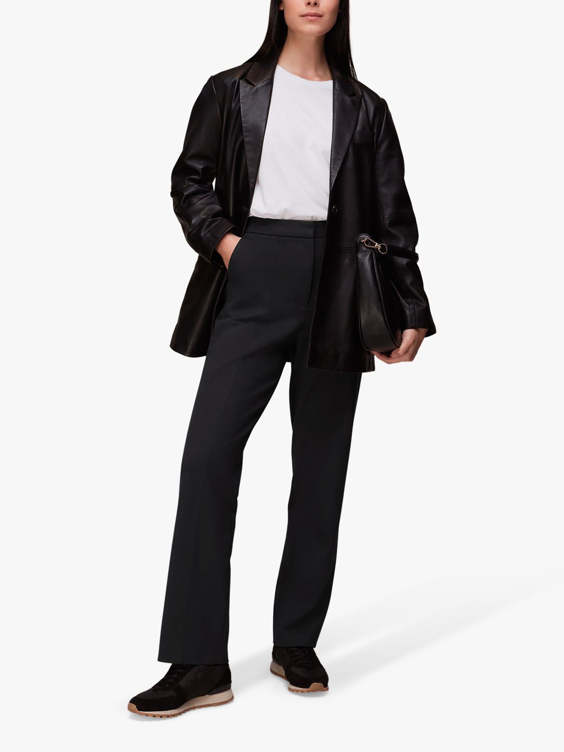 Узкие брюки Porte Whistles, черный женские узкие компрессионные брюки со средней посадкой без застежки jones new york