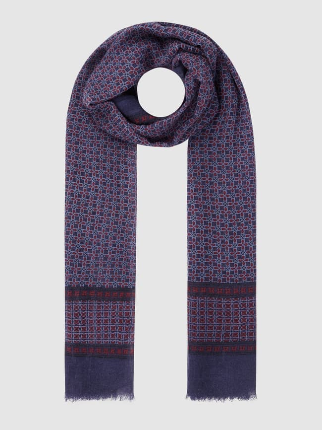 Шерстяной шарф Ascot, темно-синий moyka weissgauff ascot 780