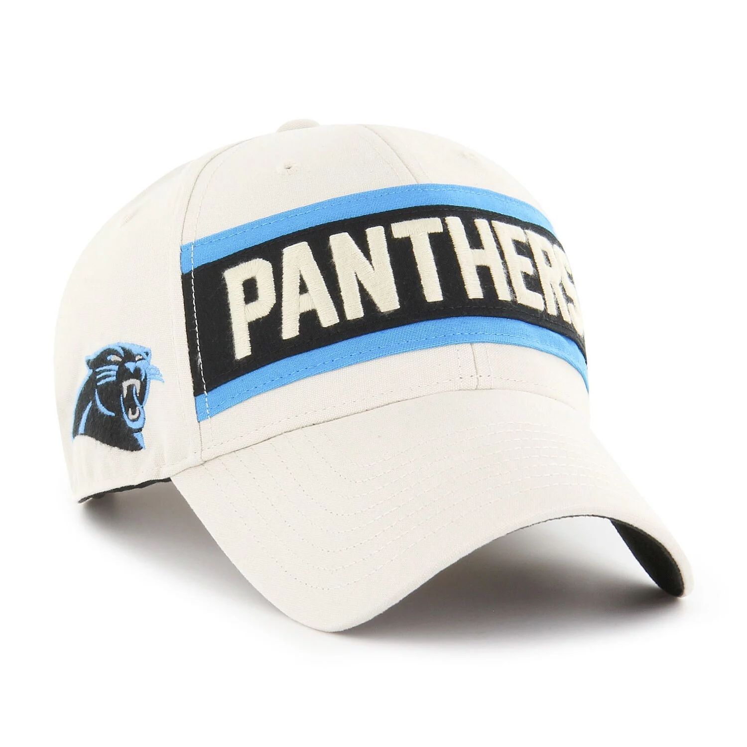 Мужская кремовая регулируемая кепка '47 Carolina Panthers Crossroad MVP
