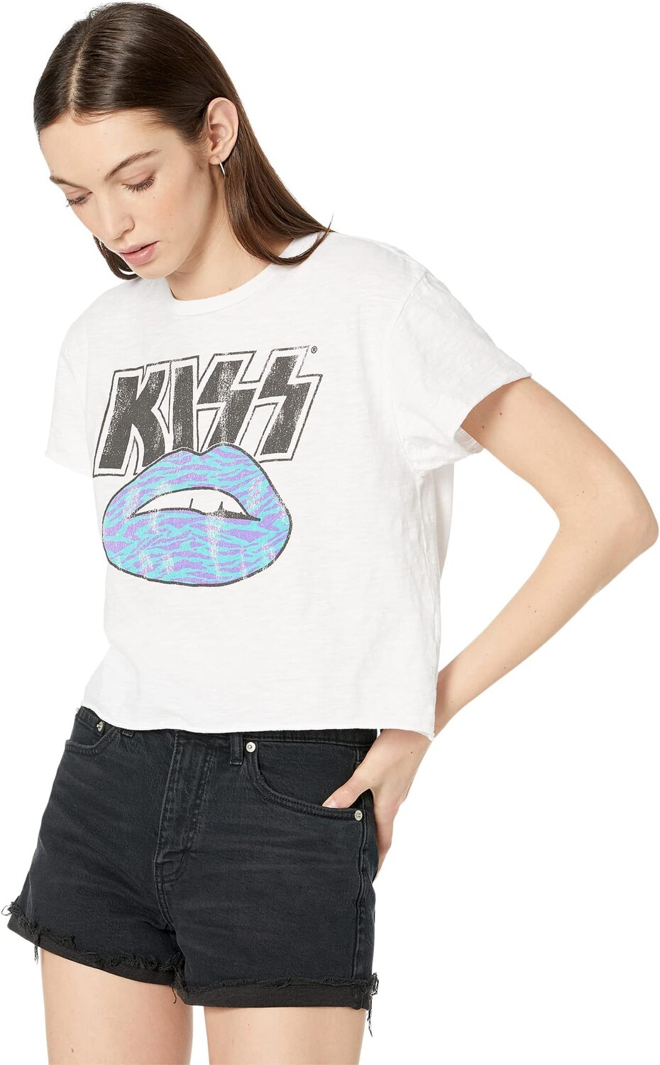 

Футболка Kiss Lips The Original Retro Brand, белый