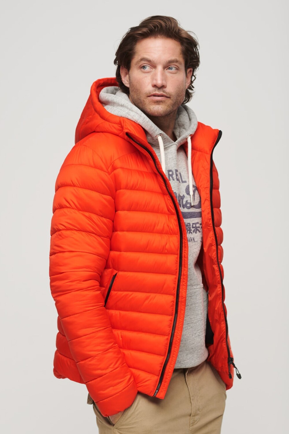 

Утепленная куртка с капюшоном Fuji Sport Superdry, оранжевый