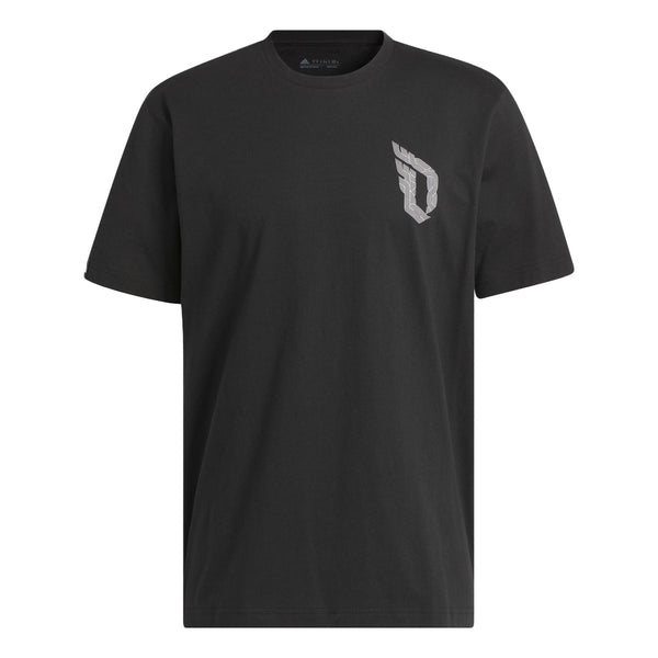 

Футболка adidas Damian Lillard Graphic Tee 'Black', черный