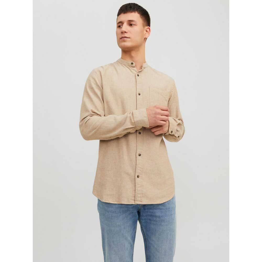 

Рубашка с длинным рукавом Jack & Jones Band Melange, бежевый