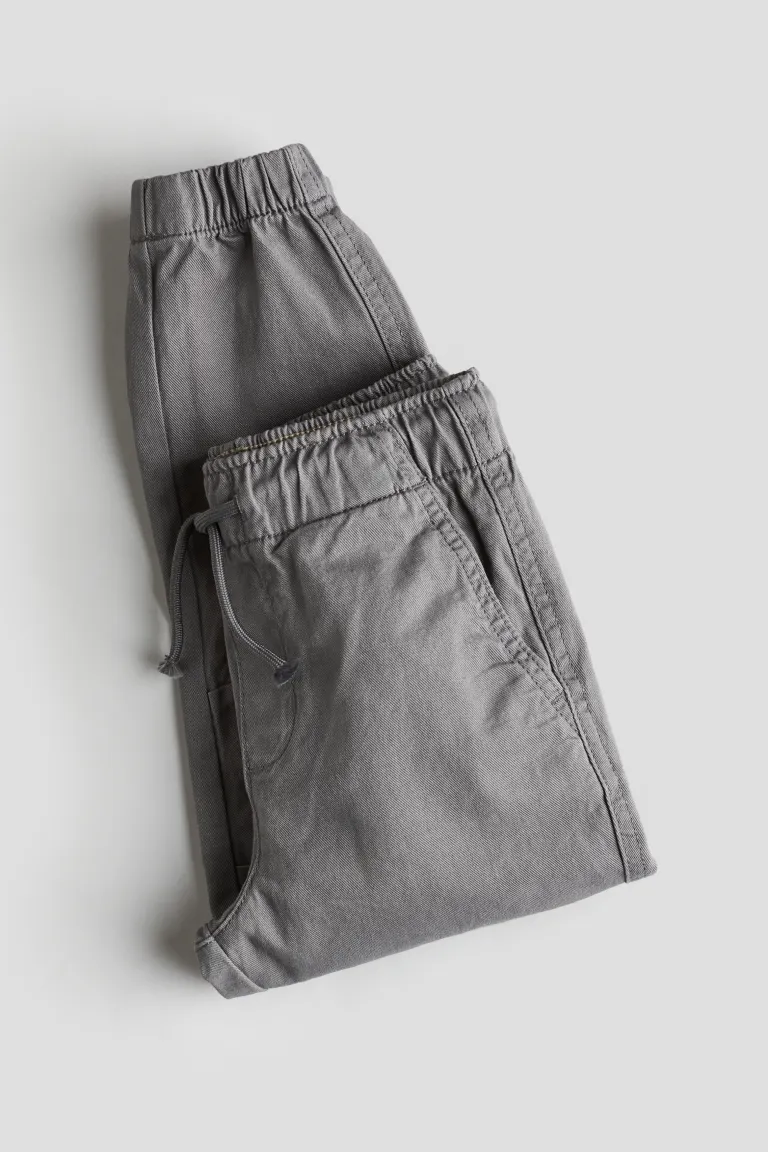 

Твиловые джоггеры H&M, серый