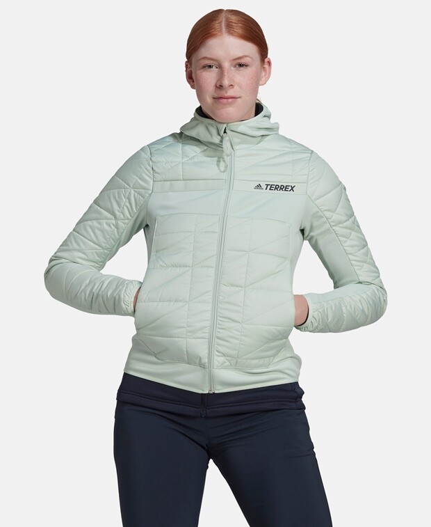 

Гибридная куртка adidas, лаймовый