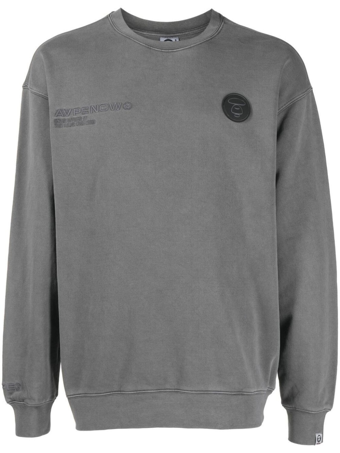 

Толстовка с логотипом AAPE BY *A BATHING APE, серый