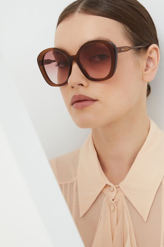 

Солнцезащитные очки Chloé Chloe, коричневый