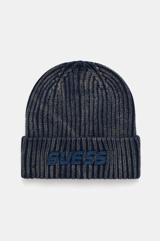 

Хлопковая шапка Guess, темно-синий