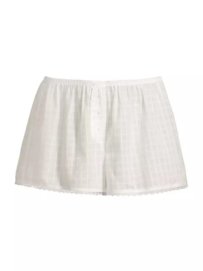 

Хлопковые пижамные шорты Gigi из батиста Andine, цвет white check