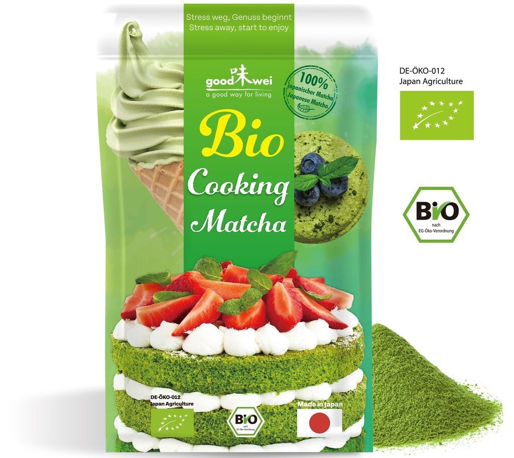 

Organic Matcha Cooking - для выпечки, смузи, коктейлей, маття латте, мороженого, 500г Goodwei