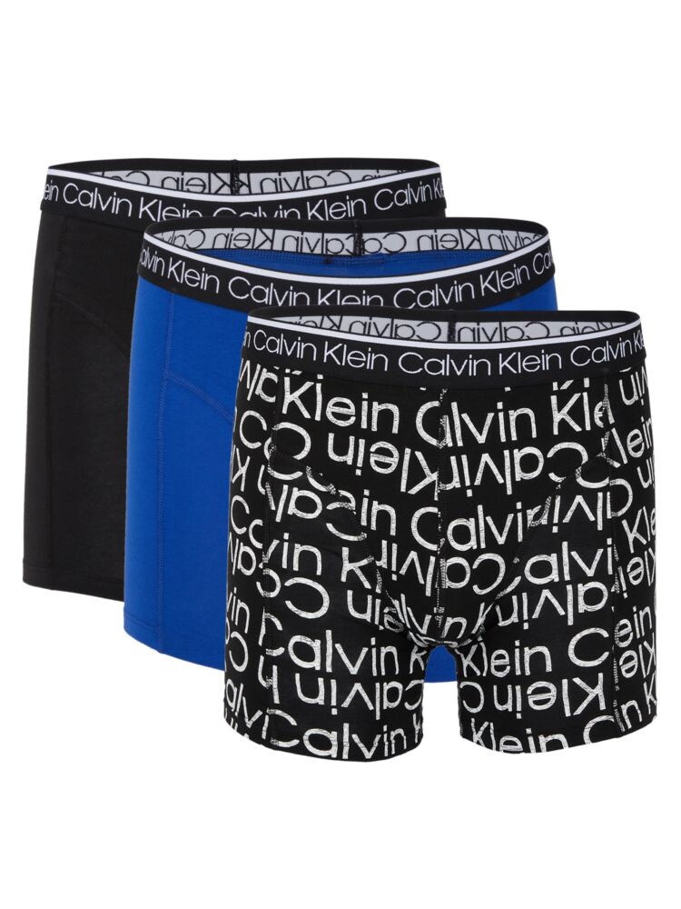 

Комплект из 3 трусов-боксеров Calvin Klein, цвет Black Blue