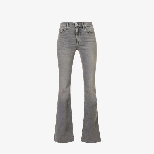Расклешенные джинсы Le High Flare с высокой посадкой из смесового денима Frame, цвет fleetwood цена и фото