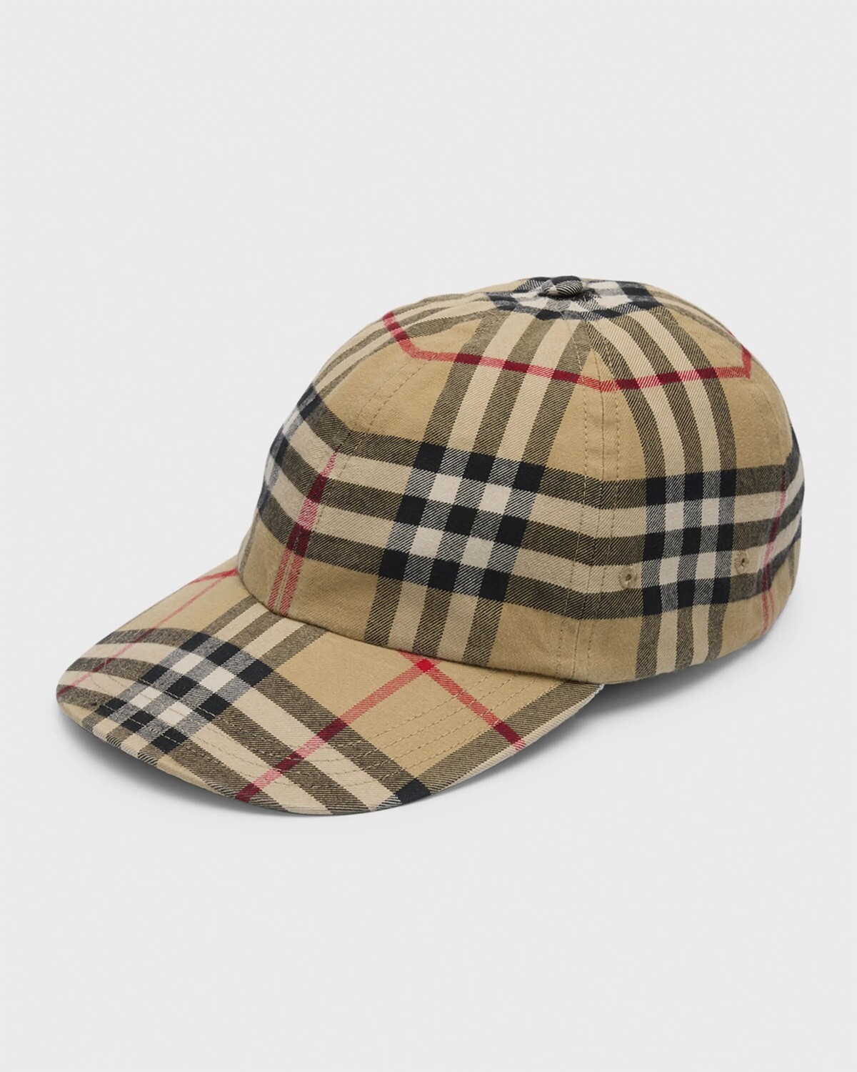 

Мужская хлопковая бейсболка в клетку в винтажную клетку Burberry, цвет Archive Beige