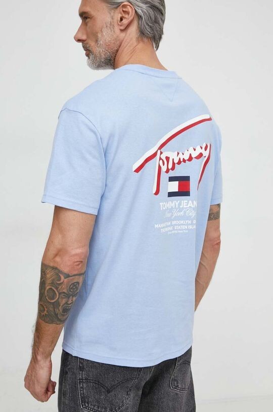 

Хлопковая футболка Tommy Jeans, синий
