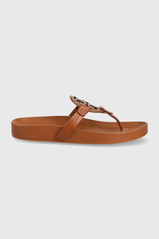 

Кожаные шлепанцы Miller Tory Burch, коричневый