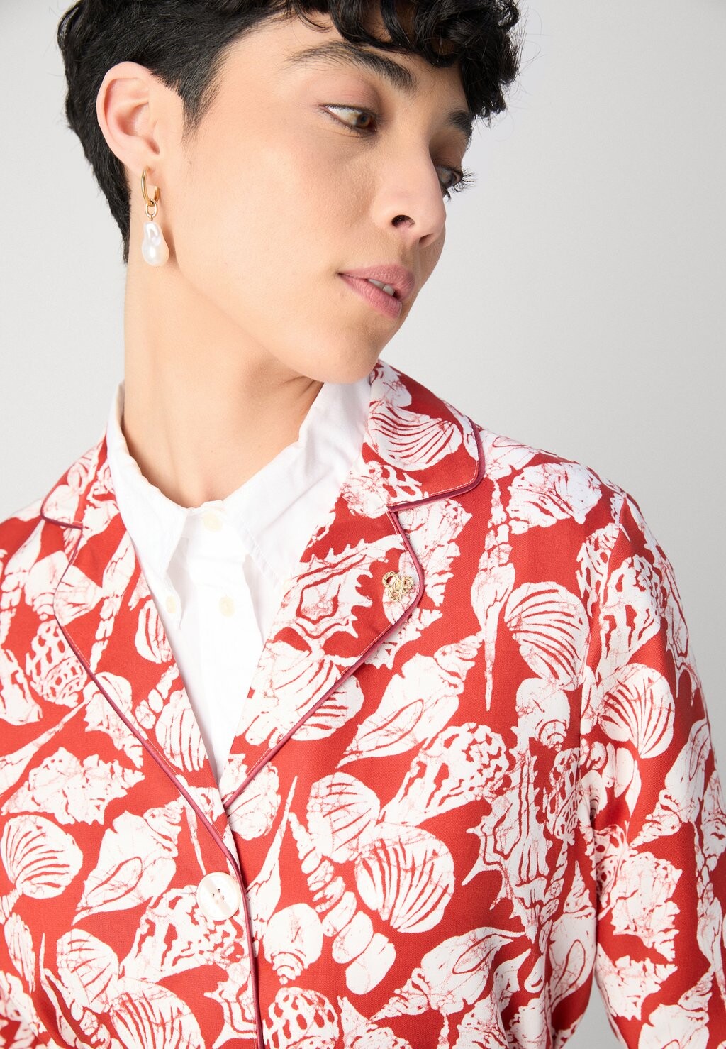 

Блейзер SHELL BATIK PRINTED Scotch & Soda, белый