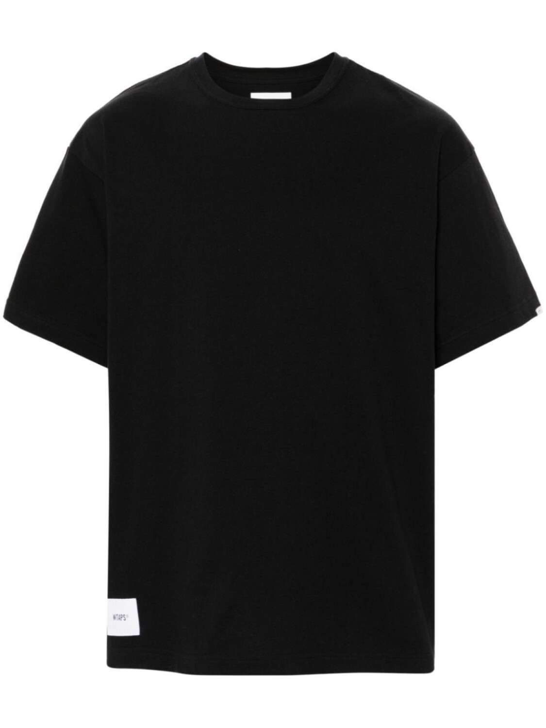 

WTAPS футболка из хлопка с аппликацией логотипа, черный