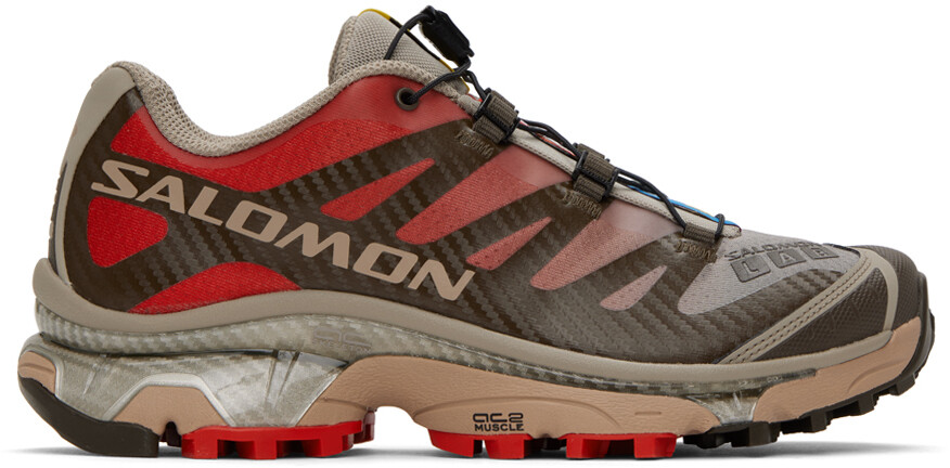 

Красно-бежевые кроссовки XT-4 OG мужские Salomon, Красный, Красно-бежевые кроссовки XT-4 OG мужские Salomon