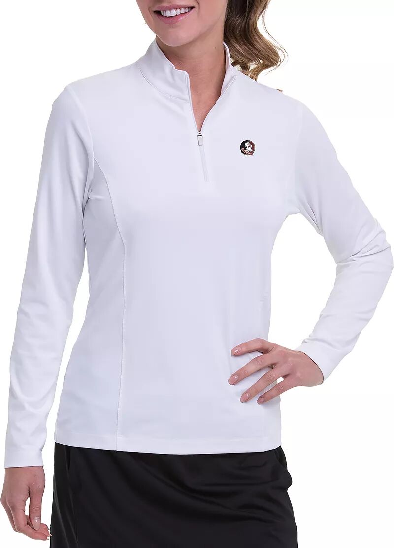 Женская футболка-поло на молнии с длинными рукавами Ep New York, белый