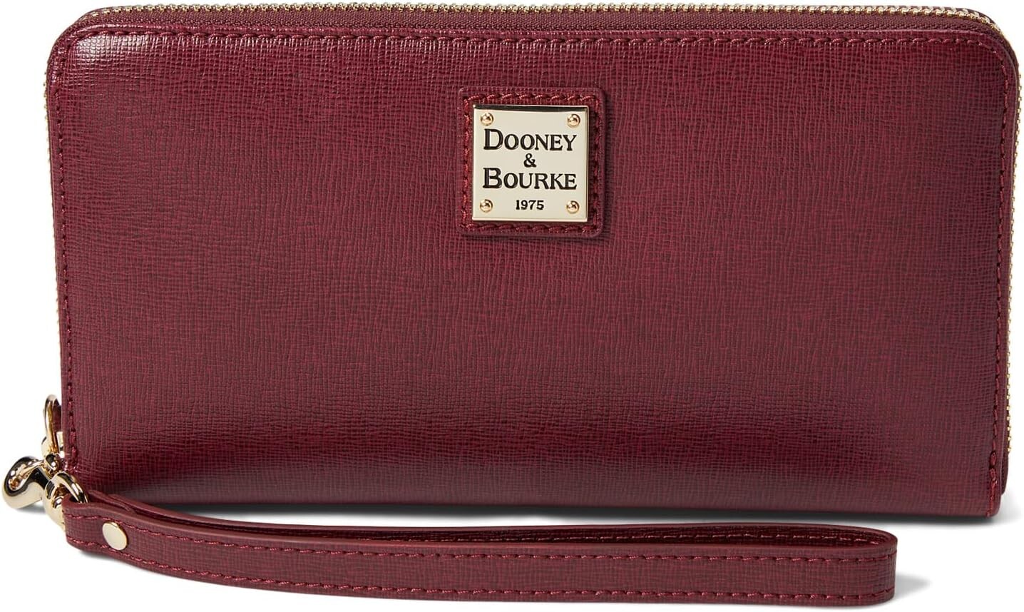 

Клатч Large Zip Around Wristlet Dooney & Bourke, цвет Cranberry