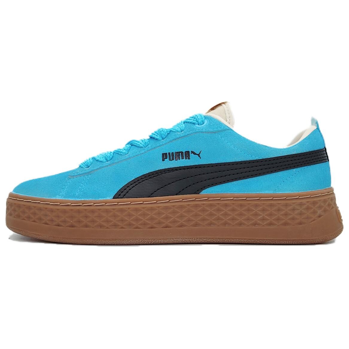 

Кроссовки Puma Smash Platform Skateboarding Shoes Women's Low-top Black, синий